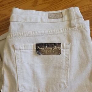 NWT Paige Jimmy Jimmy Skinny Jeans, White, Size 27